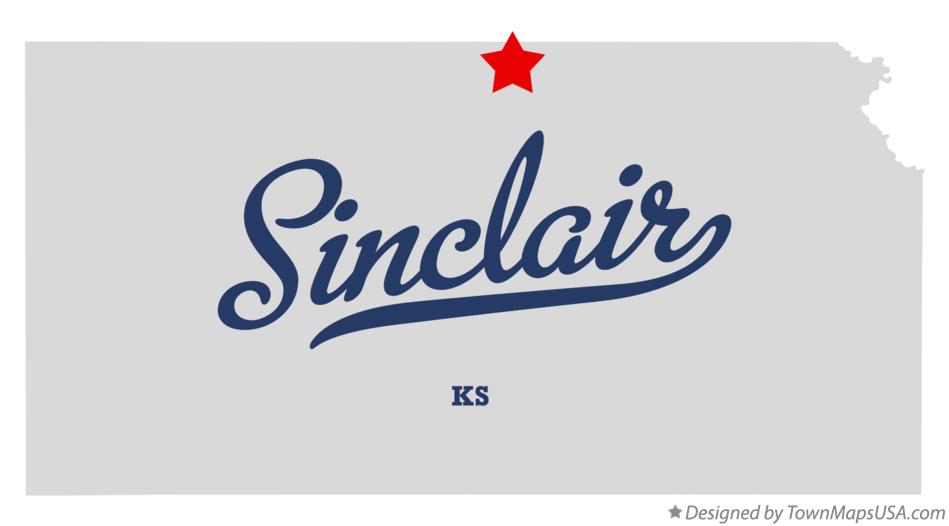Map of Sinclair Kansas KS