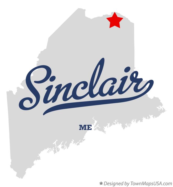 Map of Sinclair Maine ME