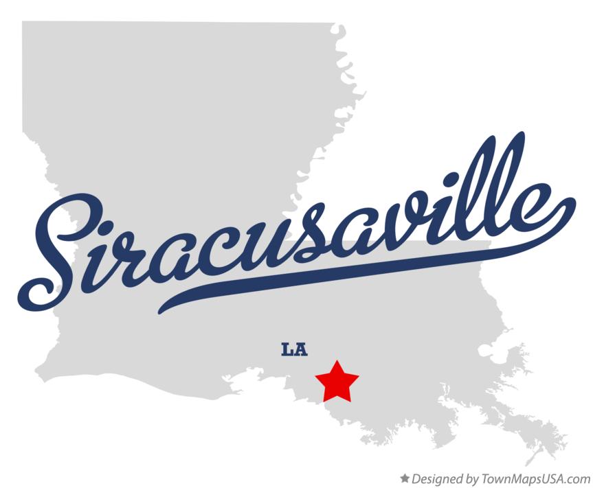 Map of Siracusaville Louisiana LA