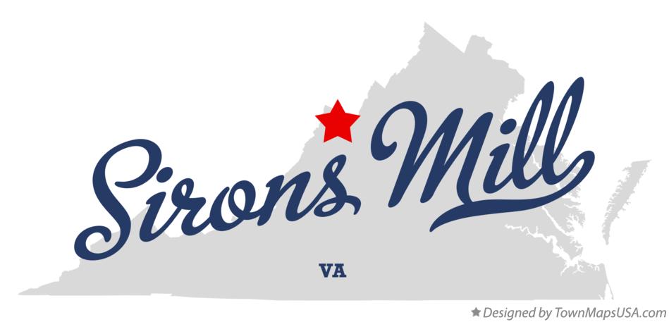 Map of Sirons Mill Virginia VA