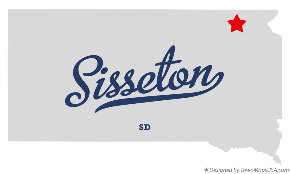 Map of Sisseton South Dakota SD