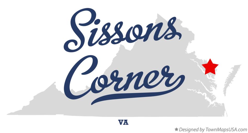 Map of Sissons Corner Virginia VA