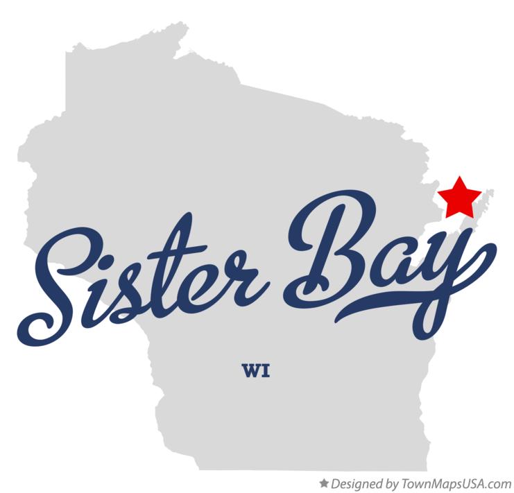 Map of Sister Bay Wisconsin WI