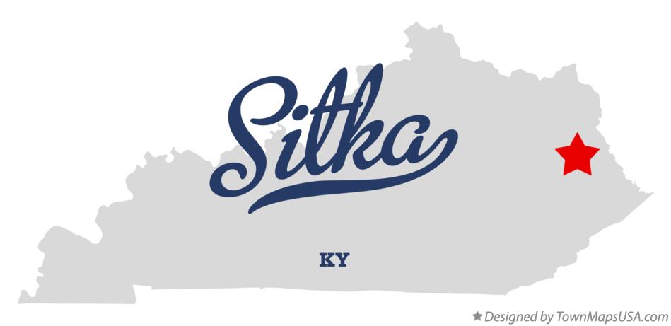 Map of Sitka Kentucky KY