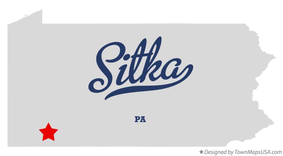 Map of Sitka Pennsylvania PA
