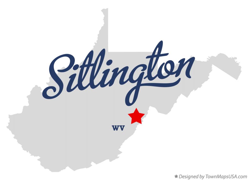 Map of Sitlington West Virginia WV