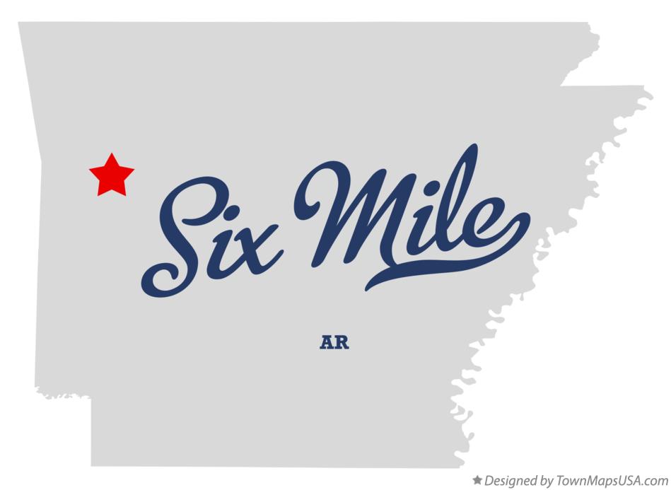 Map of Six Mile Arkansas AR