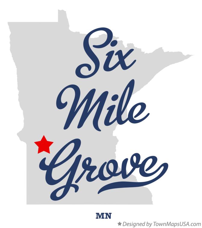 Map of Six Mile Grove Minnesota MN