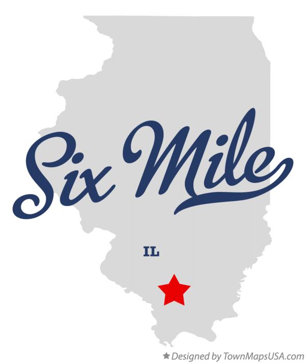 Map of Six Mile Illinois IL