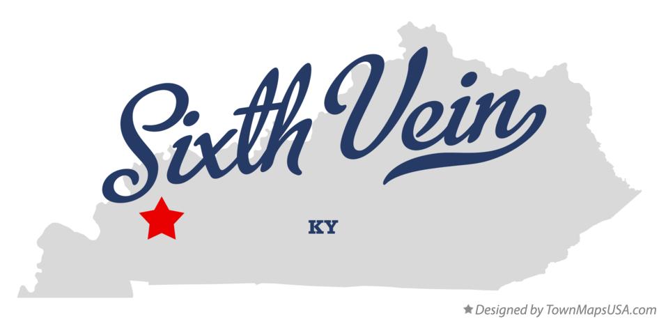 Map of Sixth Vein Kentucky KY