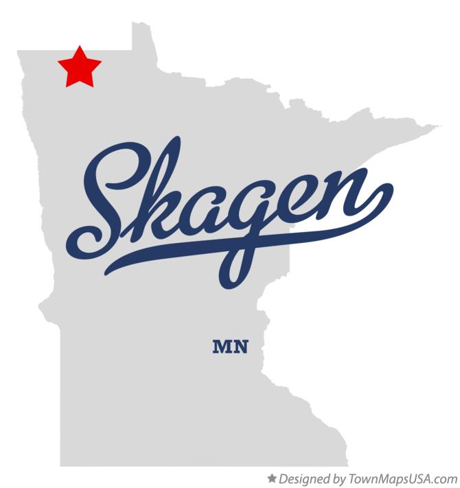 Map of Skagen Minnesota MN