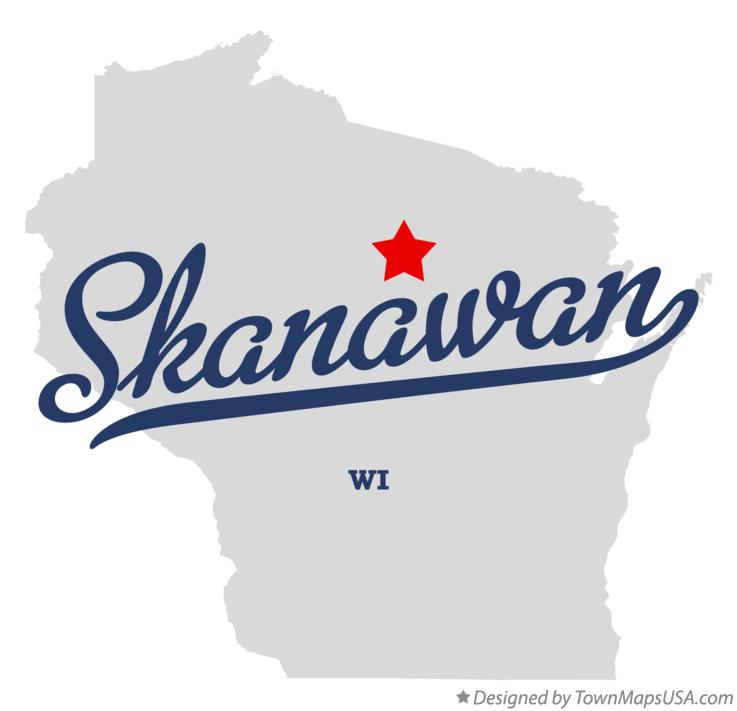 Map of Skanawan Wisconsin WI
