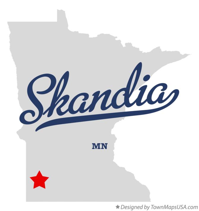Map of Skandia Minnesota MN