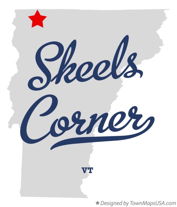 Map of Skeels Corner Vermont VT