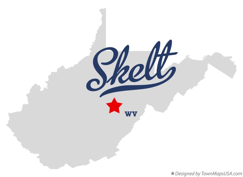Map of Skelt West Virginia WV
