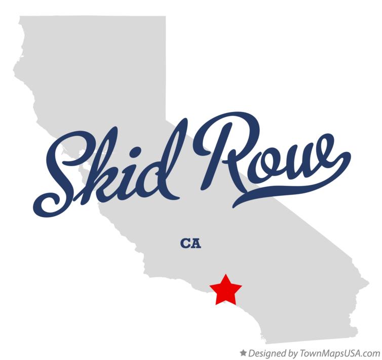 Map of Skid Row California CA