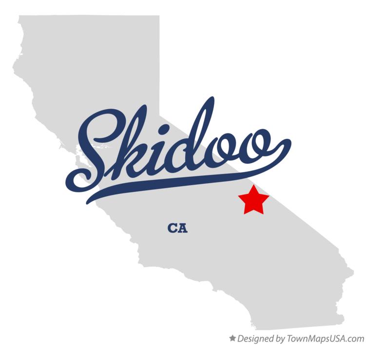 Map of Skidoo California CA