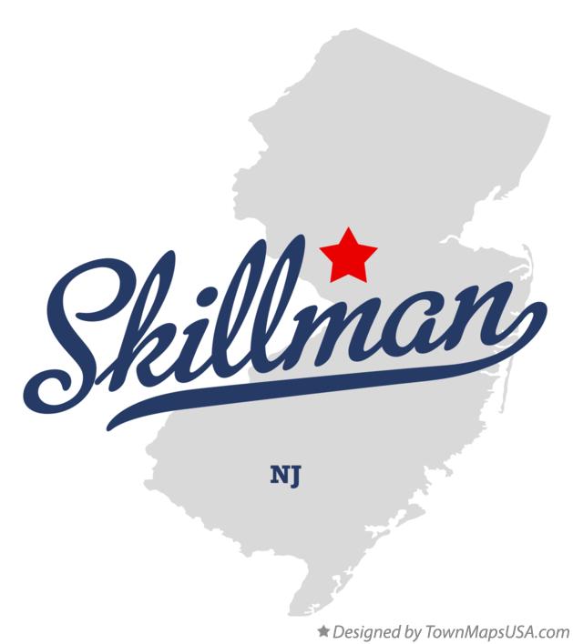 Map of Skillman New Jersey NJ