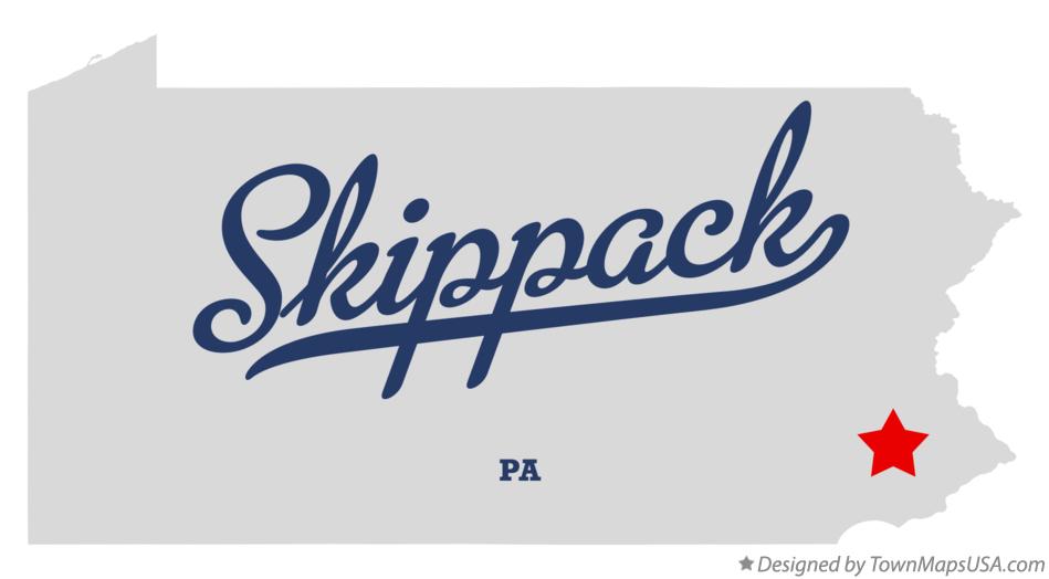 Map of Skippack Pennsylvania PA