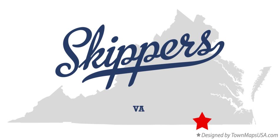 Map of Skippers Virginia VA