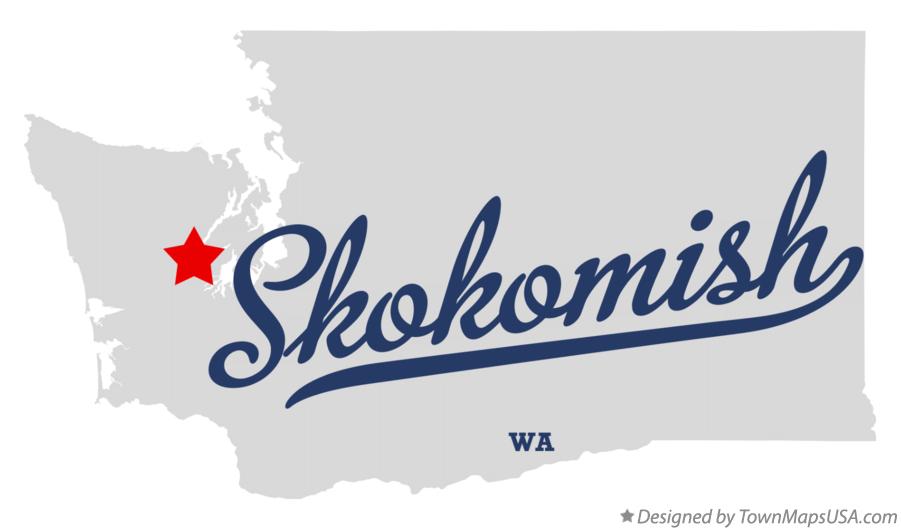 Map of Skokomish Washington WA
