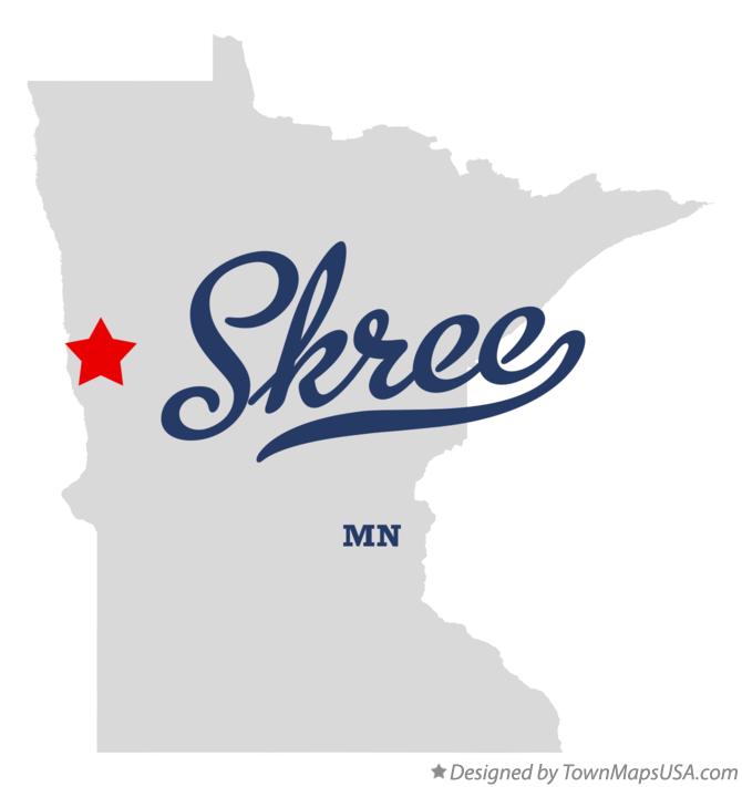 Map of Skree Minnesota MN