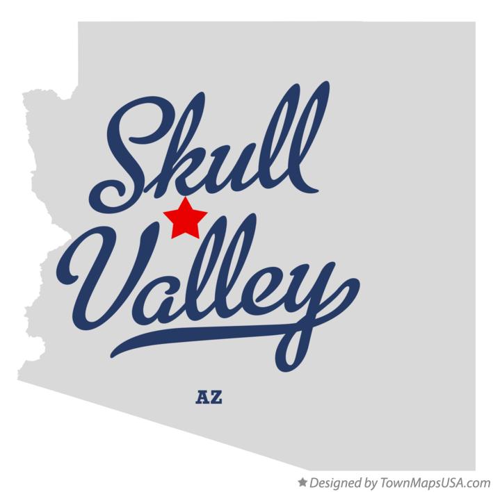 Map of Skull Valley Arizona AZ