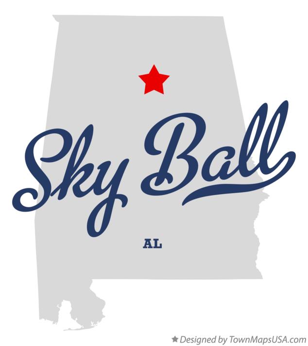 Map of Sky Ball Alabama AL