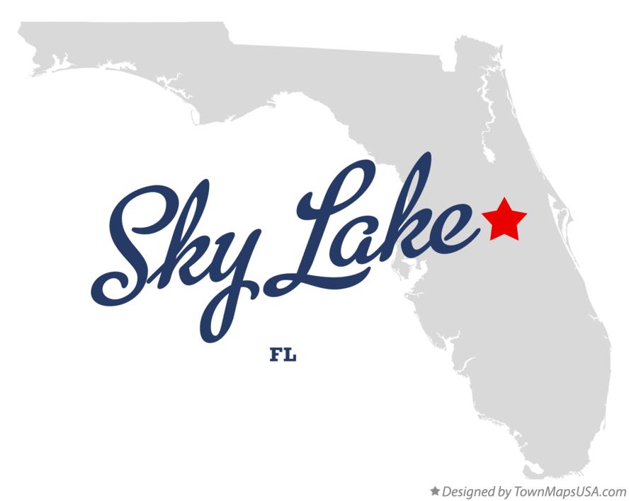 Map of Sky Lake Florida FL