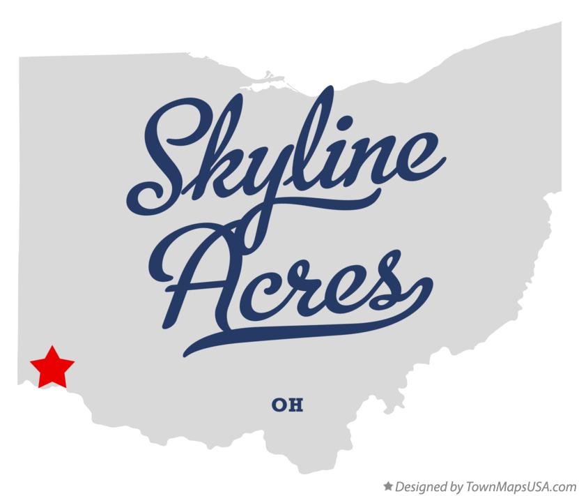 Map of Skyline Acres Ohio OH