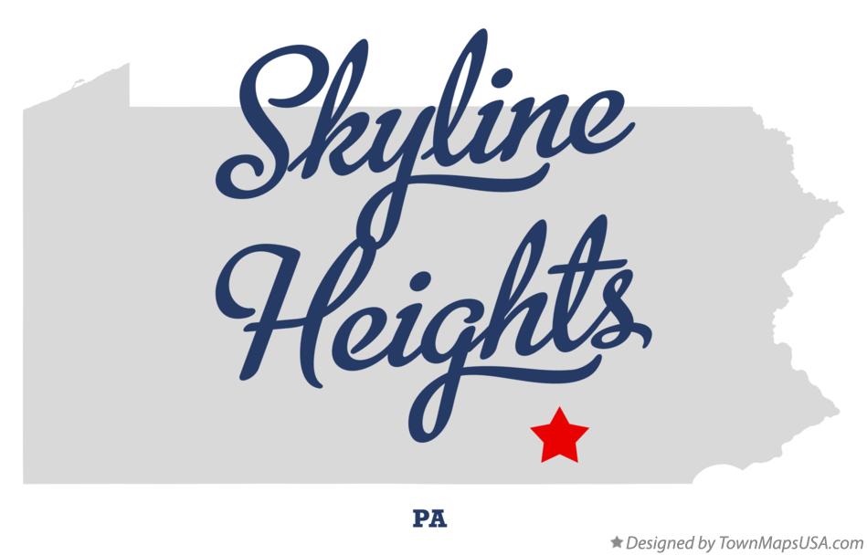 Map of Skyline Heights Pennsylvania PA