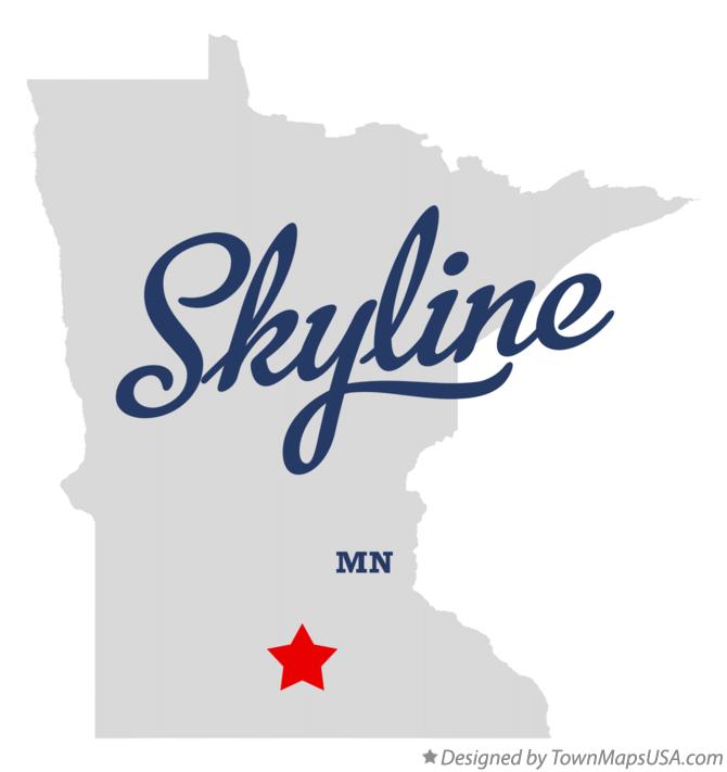 Map of Skyline Minnesota MN