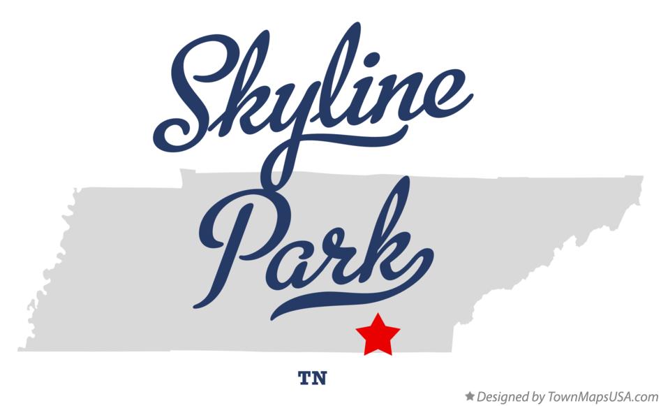 Map of Skyline Park Tennessee TN