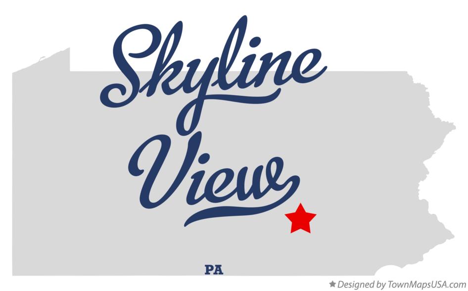 Map of Skyline View Pennsylvania PA