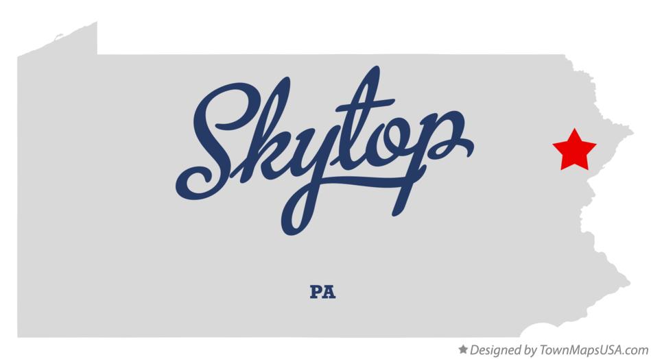 Map of Skytop Pennsylvania PA