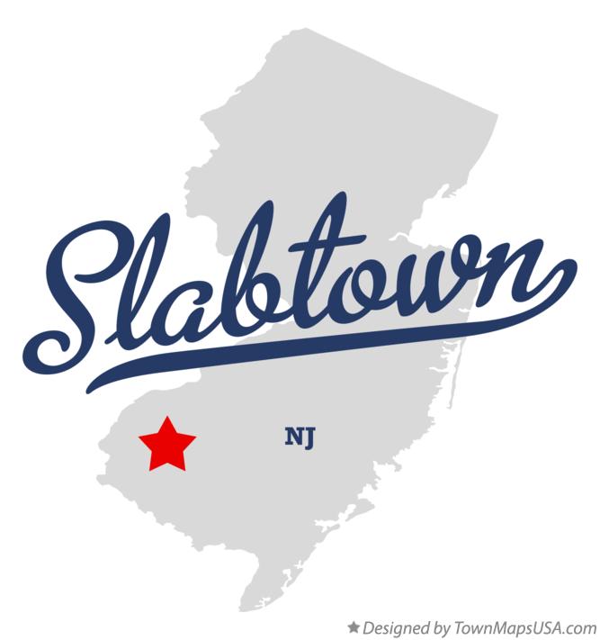 Map of Slabtown New Jersey NJ