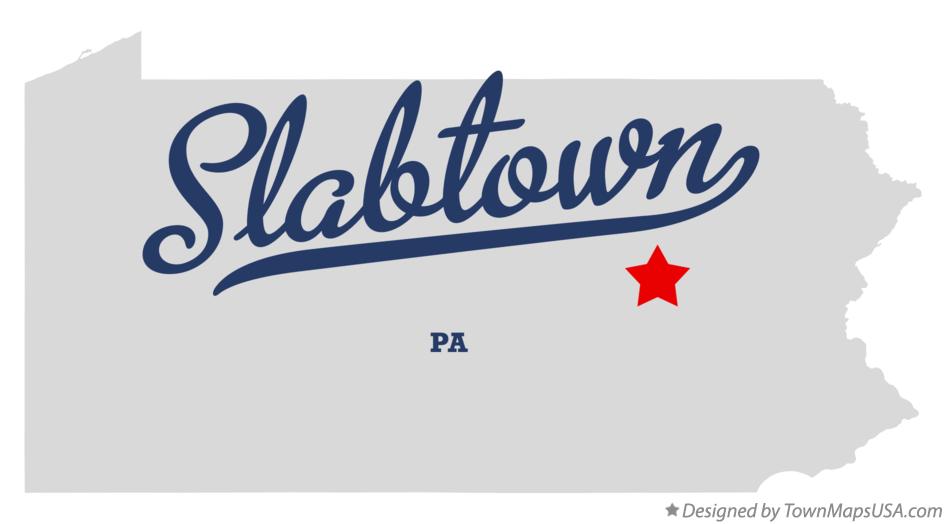 Map of Slabtown Pennsylvania PA