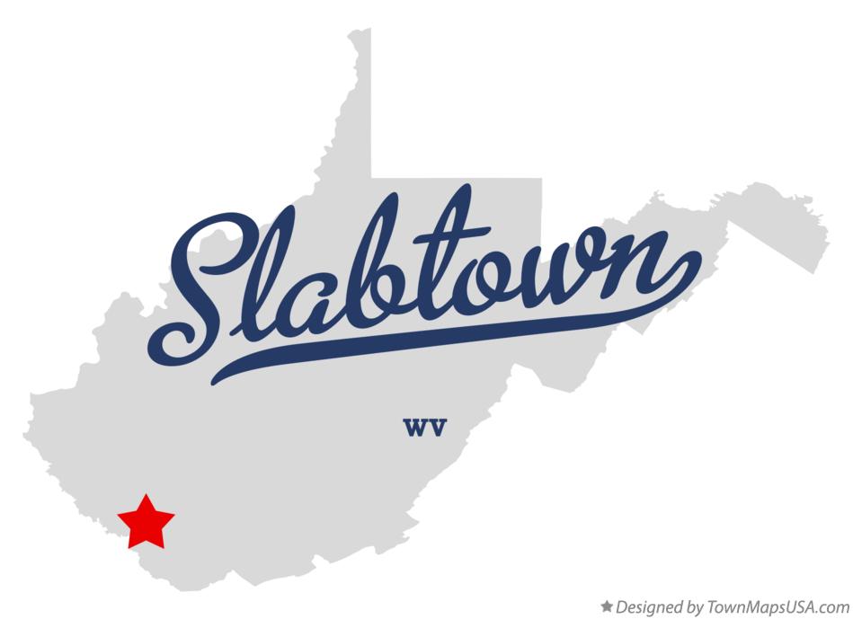 Map of Slabtown West Virginia WV
