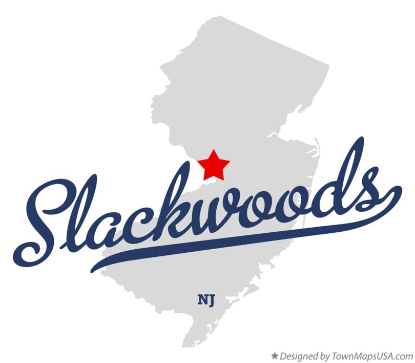 Map of Slackwoods New Jersey NJ