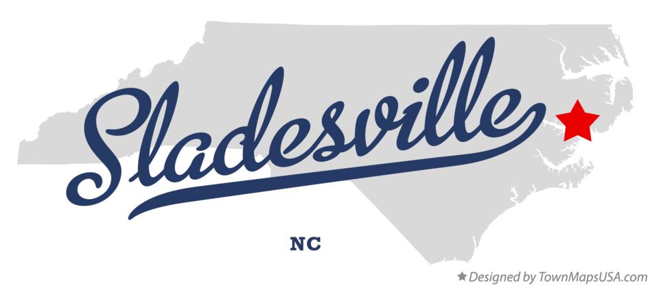 Map of Sladesville North Carolina NC