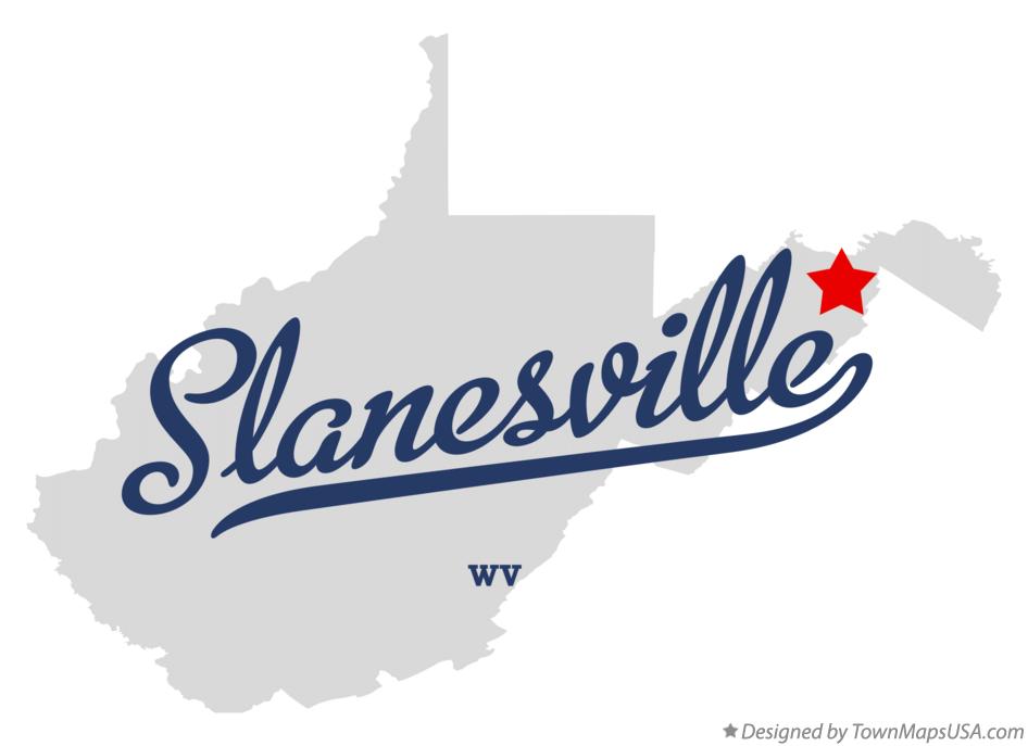 Map of Slanesville West Virginia WV
