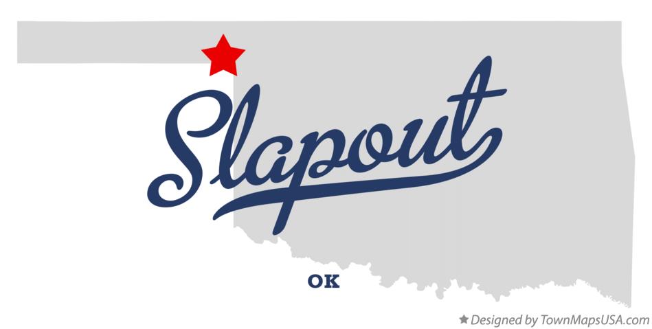 Map of Slapout Oklahoma OK