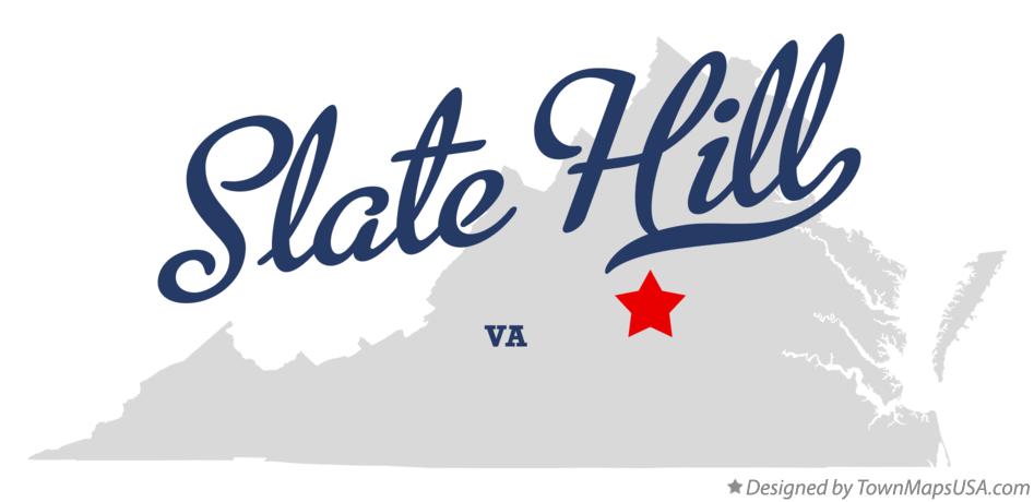 Map of Slate Hill Virginia VA