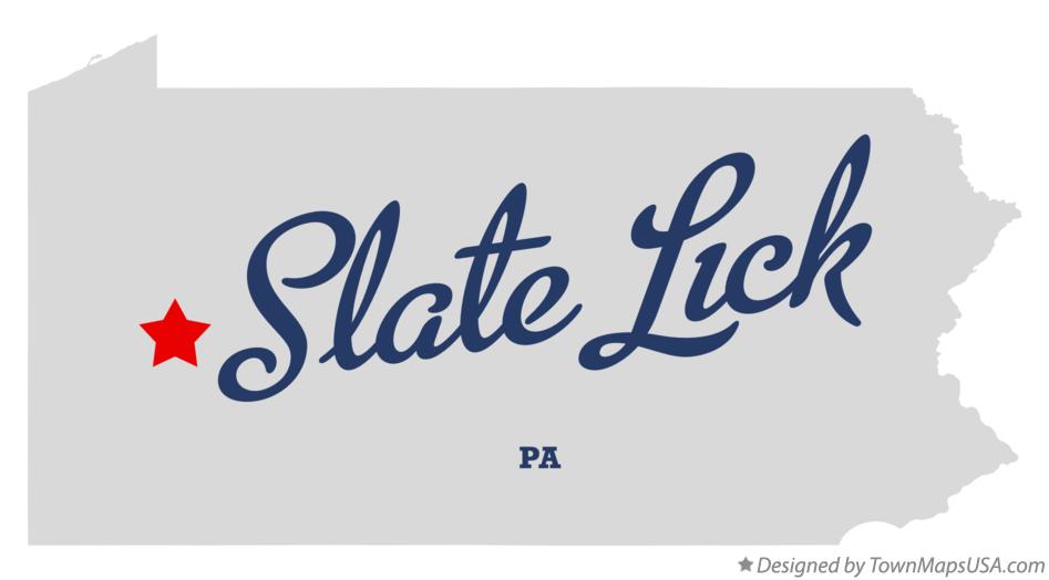 Map of Slate Lick Pennsylvania PA
