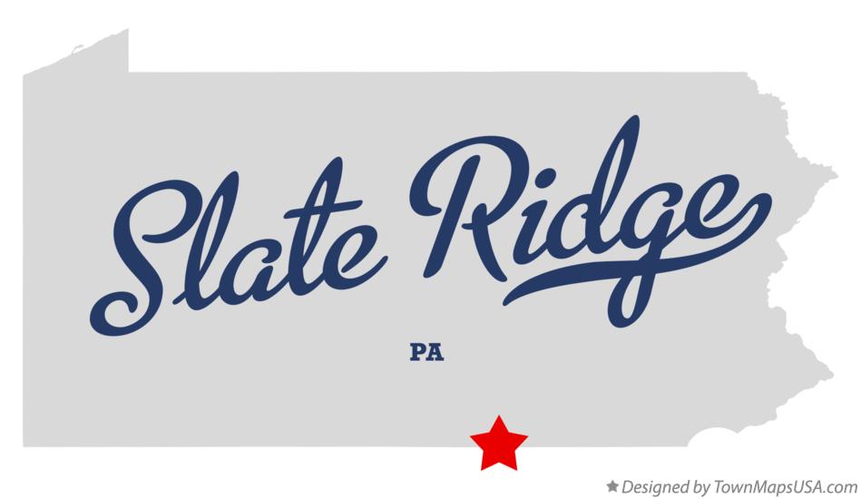 Map of Slate Ridge Pennsylvania PA