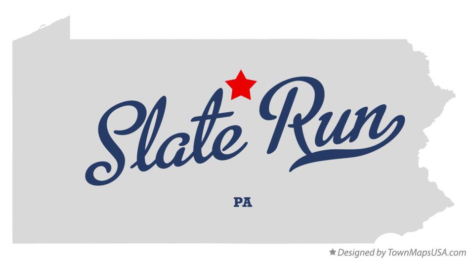 Map of Slate Run Pennsylvania PA