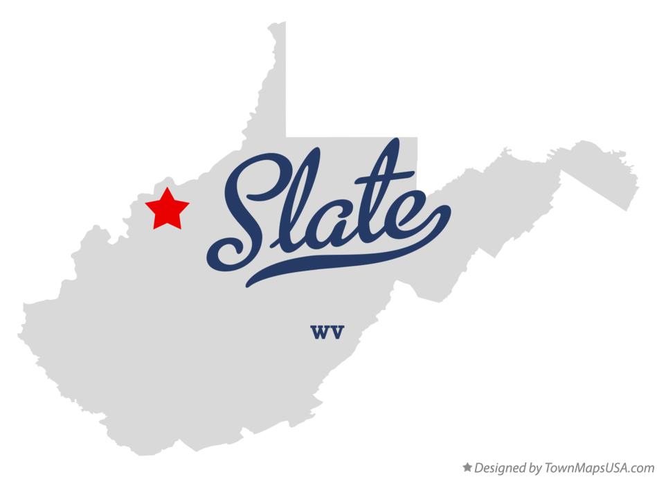 Map of Slate West Virginia WV