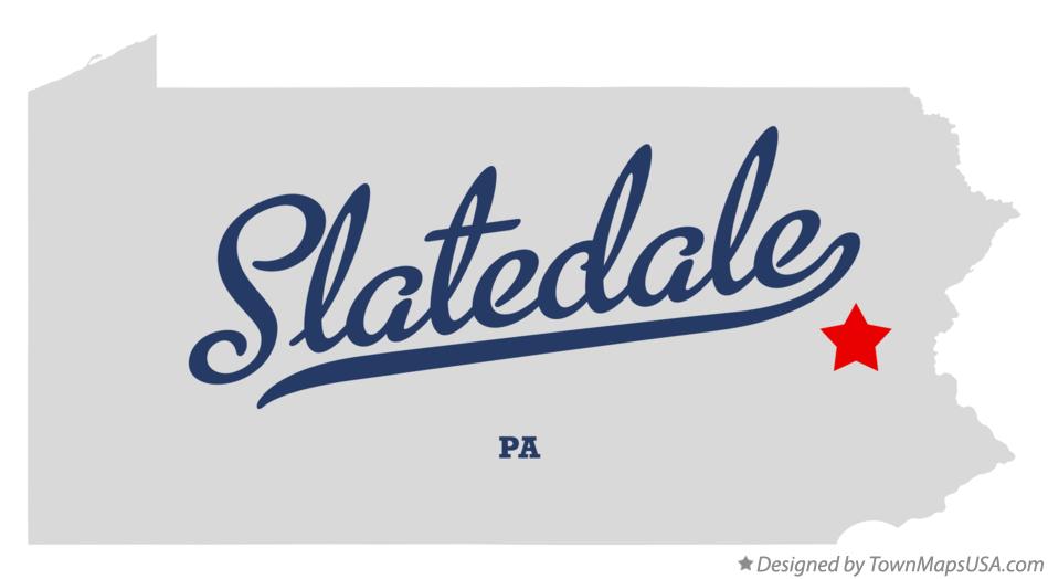 Map of Slatedale Pennsylvania PA