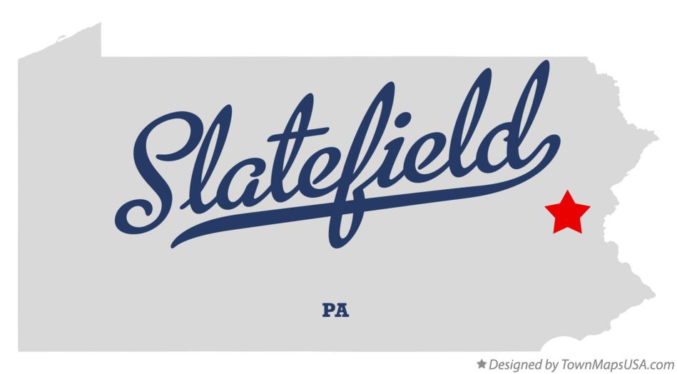 Map of Slatefield Pennsylvania PA
