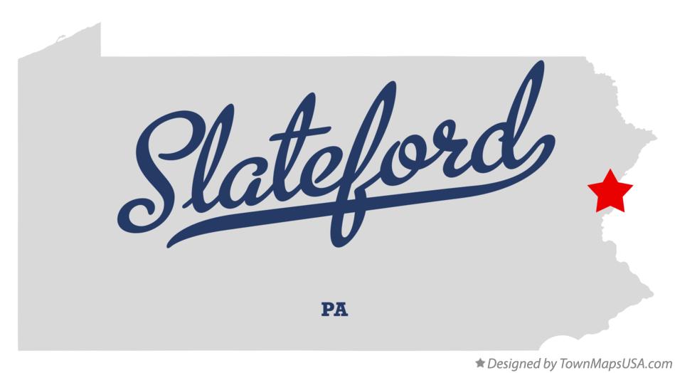 Map of Slateford Pennsylvania PA